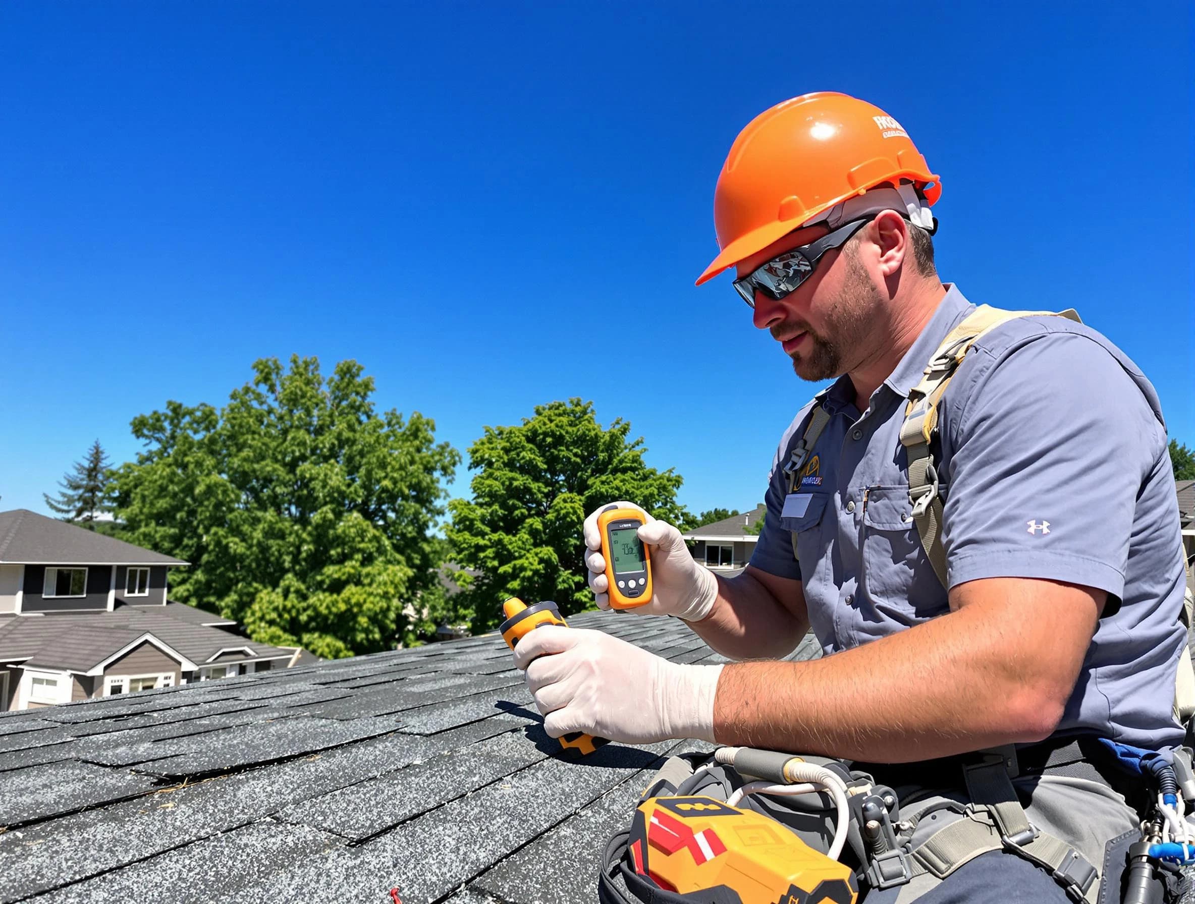 Wadsworth Roofing Company conducting a roof inspection in Wadsworth, OH